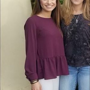 Flowy long sleeve blouse